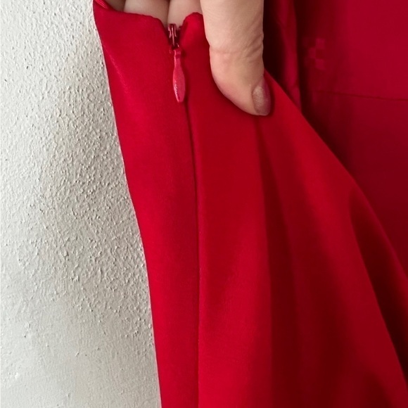 CACHE Halter Neck Rhinestone Maxi Evening Dress Red Size 10 - Picture 5 of 6